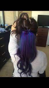 Pair this dark brown hair with your favorite flattering haircut for a fresh vibe. 15 Blue Hair Underneath Ideas Hair Hair Inspiration Hair Styles