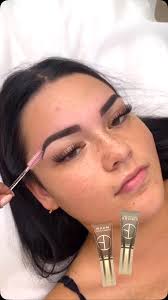 That stain and color mix 🤩 by @cosmetic_inc_studio using our hybrid tints  in WARM CHOCOLATE 🍫 + MEDIUM BROWN 🤎