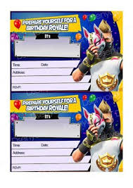 Free Printable Fortnite Happy Birthday Cards Printable Fortnite Birthday Party Fortnite Invitation Printable Birthday Invitations Sleepover Birthday Parties Birthday Invitations