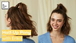 If you want to know how to do half up half down hairstyles, this hair style tutorial gallery will help you! Easy Half Up Ponytail Hair Tutorial Short Hair Ideas Youtube