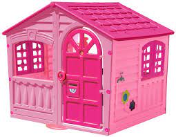 Colored kids chairs free vector. Amazon Com Palplay M780p Kids Outdoor Playhouse Colorful Pink Purple Fun House Toys Games