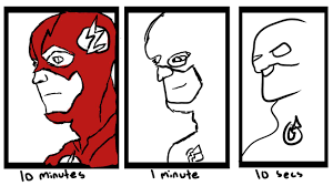 How to draw the logo of captain boomerang. I Tried To Draw Grant Gustin In The Flash Costume In 10mins 1min 10secs Flashtv