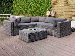 Sandpiper Rattan Corner Suite Dark Outdoor Furniture Nz Outdoor Furniture Best Leather Sofa