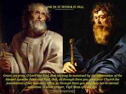 It is my judgment, therefore, that we should not. June 29 Solemnity Of St Peter First Pope And Prince Of The Apostles St Paul Apostle Of Gentiles Catholics Striving For Holiness