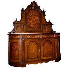 Nice American Victorian Sideboard Executed In Walnut Burl With A White Marble Top With Images Victorian Furniture Victorian Sideboards Antique Sideboard