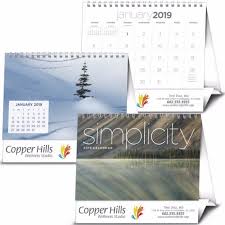 Promotional desk calendars custom printed for business advertising. Custom Printed Simplicity Large Desk Calendar
