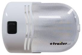 Omega Led Rv Porch Light With Switch 357 Lumens Surface Mount Clear Lens Command Electronics Rv Lighting 328 007 30scpe