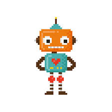 See more ideas about pixel art, pixel, pixel art characters. Pixel Art Robot Royalty Free Vector Graphics