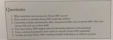 It has been called one of the state's most famous areas. Solved 1 1 Case Study King Of The Hill Denny Hill S Care Chegg Com