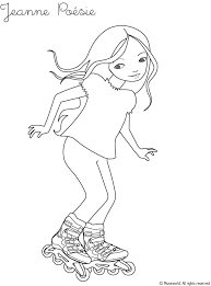 Jeanne Roller Skating Coloring Page Source Gyx Jpg 739 1001 Cool Coloring Pages Coloring Pages Roller Derby Tattoo