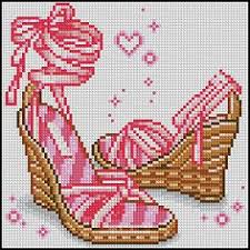 Check out our shoe cross stitch selection for the very best in unique or custom, handmade pieces from our patterns shops. 120 Cross Stitch Shoes Slippers Bags And Dresses Ideas Cross Stitch Stitch Cross Stitch Patterns