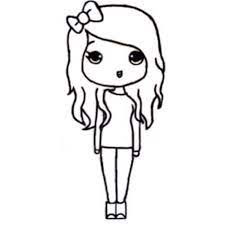 Female Drawing Template | Free Download Best Female Drawing ... | Cartoon  Drawings, Chibi Drawings, Chibi Girl Drawings
