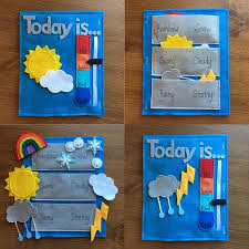 Weather Felt Book Page 2 Pages Preschool Activity Learn The Quiet Book Patterns Toddler Quiet Book Diy Quiet Books