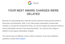 With motion and sound detection, you can receive an alert anytime Google Nest Aware Users Did Not Get Bill Due To Error 9to5google
