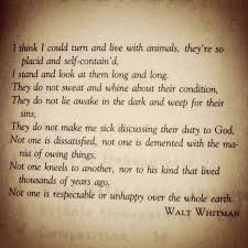Animals Walt Whitman Walt Whitman Poems Whitman Poems Walt Whitman