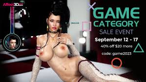 Porn Game Sale on Affect3dStore with 40% Discount - Affect3D.com