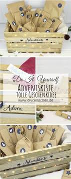 Diy Adventskiste Adventskalender In Einer Kiste Selber Machen Adventskiste Adventkalender Geschenke