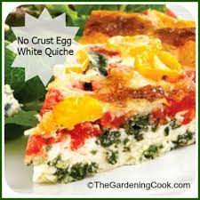 Egg White Quiche With Vegetables Healthier Breakfast Option Recipes Quiche Recipes Healthy Breakfast Options