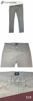 Hudson Byron 5 Pocket Straight Gray Jeans Size 31 Grey Jeans Mens Straight Jeans Dark Grey Color