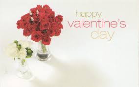 Happy valentine's day 2020 flowers. Happy Valentine S Day Floral Enclosure Card W Vases Of Roses