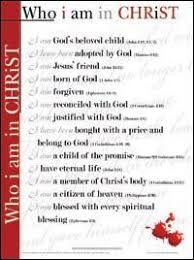 Who I Am In Christ Laminated Wall Chart Christ Bible