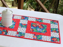 Quilted Summer Table Runner Etsy Summer Table Runner Patchwork Table Runner Quilted Table Runners