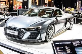 Maybe you would like to learn more about one of these? Audi R8 Spyder V10 Plus At Brussels Motor Show Second Generation Type 4s Produced By German Automobile Manufacturer Audi Ag Editorial Photography Image Of Model Automobile 168081802
