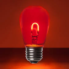 S14 Flexfilament Tm Vintage Led Light Bulb Red Transparent Glass Yard Envy