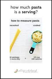 The first order of business is calculating how much to make so that no one walks away hungry. Uncooked Vs Cooked Pasta Portions The College Nutritionist