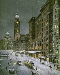 Old Philadelphia Snowfall On Market Street Historic Philadelphia Philadelphia History Philadelphia