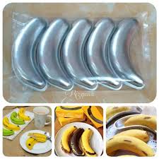 Sendokkan di dalam loyang bolu kukus yang di alasi kertas. Jual 10pcs Cetakan Kue Pisang Banana Tokyo Cake Bolu Puding Pisang Kab Gresik Danini Jaya Tokopedia