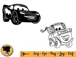 Disney Cars Svg Lightning Mcqueen Svg Silhouettes For Etsy Silhouette Cameo Disney Disney Silhouette Disney Cars