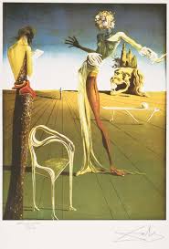 Salvador Dali Woman With A Head Of Roses Hand Etsy Dali Salvador Dali Rives