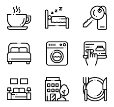 681 Icon Packs Of Hotel Vintage Logo Design Simple Doodles Easy Doodle Art