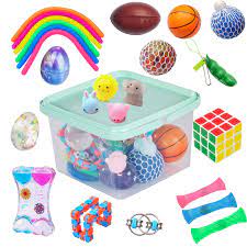 This blog uses affiliate links. 24 Pack Bundle Sensory Fidget Toys Set Liquid Motion Timer Grape Ball Mochi Squishy Stretchy String Flippy Chain Easter Egg Marble Mesh Squeeze Bean Cube For Autistic Kids Adhd Anti Stress Toys Buy Online In United Arab Emirates At Desertcart Ae
