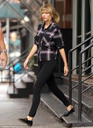 Taylor swift in pink and purple pictures. Cara Delevingne Leaves Taylor Swift S Nyc Home In Leopard Onesie Daily Mail Online