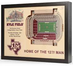 Texas A M Aggies 25 Layer Stadiumviews Wall Art Kyle Field 3 D Reproduction Official Youthefan Store Kyle Field 3d Wall Art Wall Art