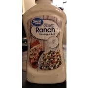 great value ranch dressing calories