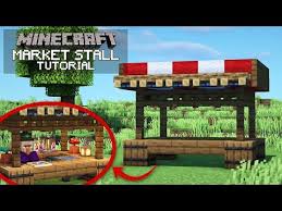 In this medieval minecraft tutorial you will see how to design 40 cool and easy medieval decoration ideas in survival minecraft! Minecraft Easy Market Stall Tutorial How To Build Youtube Minecraft Shops Minecraft Projects Minecraft Decorations