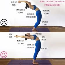 3 761 Likes 46 Comments Yoga Teacher Thetwomartinas Martina Rando On Instagram Today 39 S Pose Is A Standing Yoga Backbend Yoga Tips Yoga Benefits