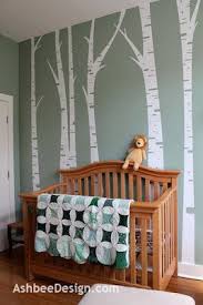 Birch Tree Wall Decal Hobby Lobby Birch Trees In The Nursery Ashbee Design Logans Board Baby Nursery Diy Baby Boy Rooms Nursery Room