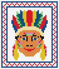 Access needlework patterns to download and you can check your pattern wherever you go. Ann Logan 10 Free Patterns Online Native American 4337