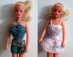Free doll making projects and doll patterns. Free Crochet Barbie Clothing Patterns Lovetoknow
