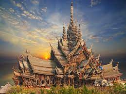 Explore thailand's impressive wooden religious shrine and monument. The Sanctuary Of Truth Pattaya