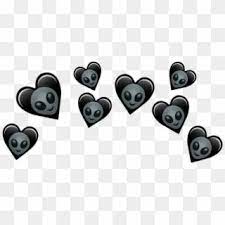 Sticker Heart Crown Tumblr Emoji Emojis Alien Transparent Heart Hd Png Download In 2021 Black Heart Emoji Pink Heart Emoji Broken Heart Emoji