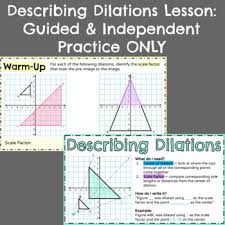 These worksheets explains how to find the scale factor of the dilation. Dilations Practice Worksheets Teaching Resources Tpt