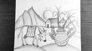 Pongal Festival Scene Drawing How To Draw Pongal Festival Drawing Easy Pencil Drawing Youtube Best sankranti or pongal rangoli designs with pictures. pongal festival scene drawing how to draw pongal festival drawing easy pencil drawing