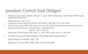Contoh soal saham dan obligasi beserta jawabannya soal pilihan ganda saham dan obligasi. Contoh Soal Obligasi Dan Jawabannya Python