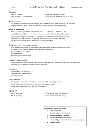 Need help against a certain. Useful Phrases For Formal Letters