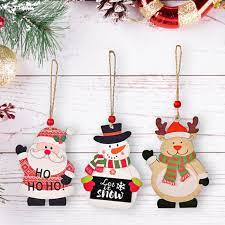 Christmas 2022 Chain Buy Christmas Tree Hanging Wooden Pendants Ornaments 2022 New Christmas  Decoration At Affordable Prices — Free Shipping, Real Reviews With Photos —  Joom